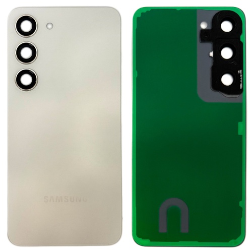 Задня кришка Samsung Galaxy S23 5G S911 (біла оригінал Китай зі склом камери)