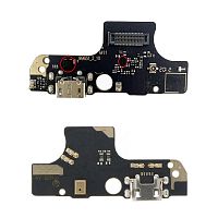 Шлейф Nokia 2.4 TA-1270 с разъемом зарядки и микрофоном Оригинал Китай - нижняя плата