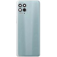 Задня кришка Motorola Moto G100 XT2125 (блакитна Iridescent Sky оригінал Китай зі склом камери)
