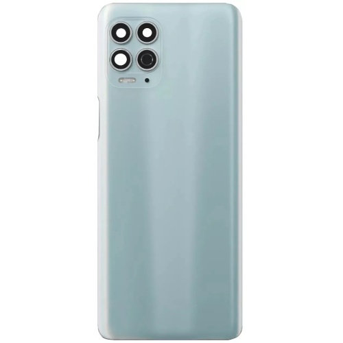 Задня кришка Motorola Moto G100 XT2125 (блакитна Iridescent Sky оригінал Китай зі склом камери)