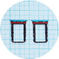 Тримач SIM карти Xiaomi Mi Note 10, Mi Note 10 Pro, Mi Note 10 Lite, Mi CC9 Pro (синій на 2 SIM)