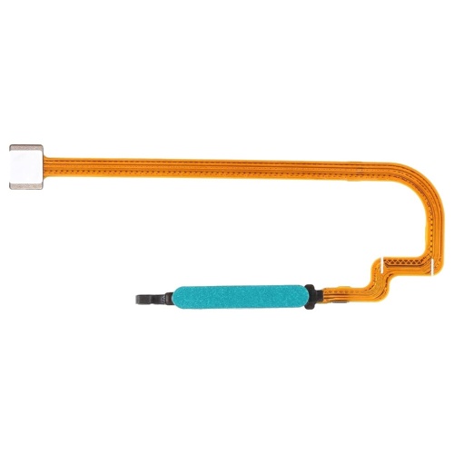 Шлейф Xiaomi Redmi 9T, Poco M3 с кнопкой включения и сканером отпечатка пальца (зеленый оригинал Китай)