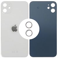 Задня кришка Apple iPhone 11 (біла оригінал Китай з кільцями)