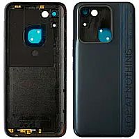 Задня кришка Tecno Spark 8C KG5k KG5j (чорна зі склом камери)