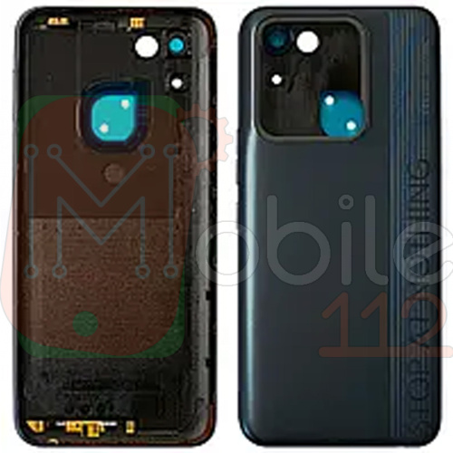 Задня кришка Tecno Spark 8C KG5k KG5j (чорна зі склом камери)