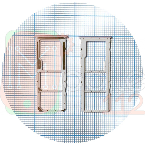 Тримач SIM карти Xiaomi Redmi 9 (рожевий на 2 SIM + MicroSD)