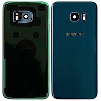 Задняя крышка Samsung Galaxy S7 Edge G935F (синяя Original New со стеклом камеры)