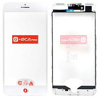 Скло дисплея Apple iPhone 7 Plus (біле OCA Pro з плівкою та рамкою)