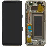 Дисплей Samsung Galaxy S8 G950F з тачскріном (OLED із золотистою рамкою)