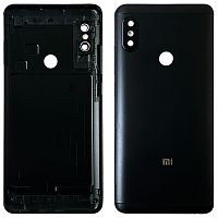 Задня кришка Xiaomi Redmi Note 5, Note 5 Pro MEI7S MEI7 (чорна зі склом камери)