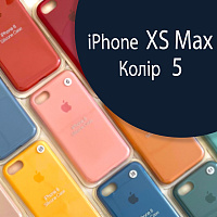 Чохол Silicone case для iPhone Xs Max оригінал (синій midnight blue №5)