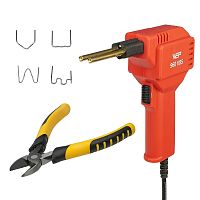 Паяльний набір WEP 960 V85 для ремонту пластикових деталей (термостеплер 85W з підсвічуванням, кусачки, 400 скоб 0.8 мм)