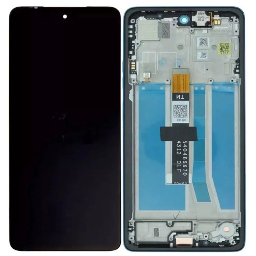 Дисплей Motorola Moto G75 XT2437 з тачскріном (оригінал 100% Service Pack із синьою рамкою)
