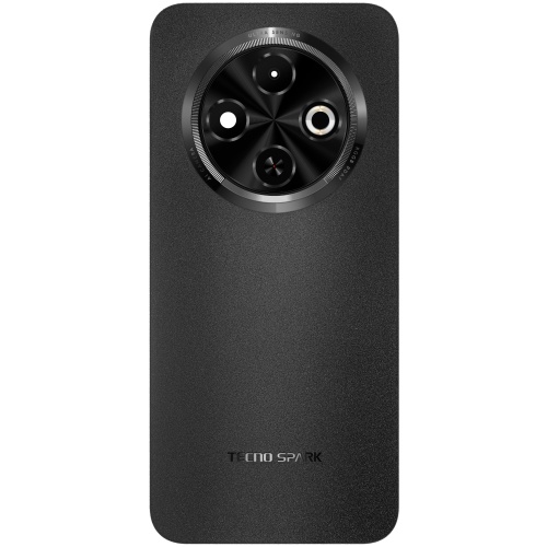 Задня кришка Tecno Spark 30C KL5 (чорна оригінал Китай зі склом камери)