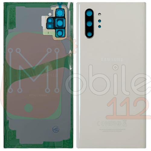 Задняя крышка Samsung Galaxy Note 10 Plus N975F (белая Original New со стеклом камеры)