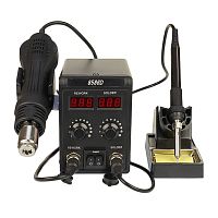 Паяльная станция Aida 8586D, фен с датчиком наклона (700W), паяльник с термоэлементом Hakko (60W), цифровая индикация