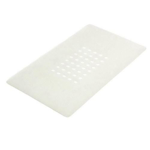 Силіконовий килимок для компресорного сепаратора 11 х 19 см, кількість отворів 5 х 8 шт, відстань між центрами отворів 1 см