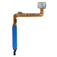 Шлейф Xiaomi Redmi 10, Redmi 10 2022, 10 Prime, 10 Prime 2022 з кнопкою включення та сканером відбитка пальця (AAA блакитний)