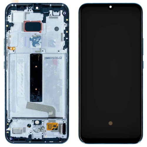 Дисплей Xiaomi Mi 10T Lite, Redmi Note 9 Pro 5G з тачскріном і рамкой (оригінал 100% синій)