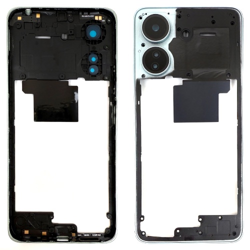 Рамка корпусу Xiaomi Redmi 13C (блакитна зі склом камери)