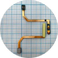 Шлейф Samsung Galaxy A15 A155F со сканером отпечатка пальца (желтый оригинал Китай)