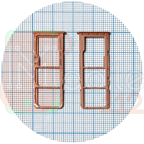 Тримач SIM карти Samsung Galaxy A51 A515F, A71 A715F (рожевий на 2 SIM + MicroSD)