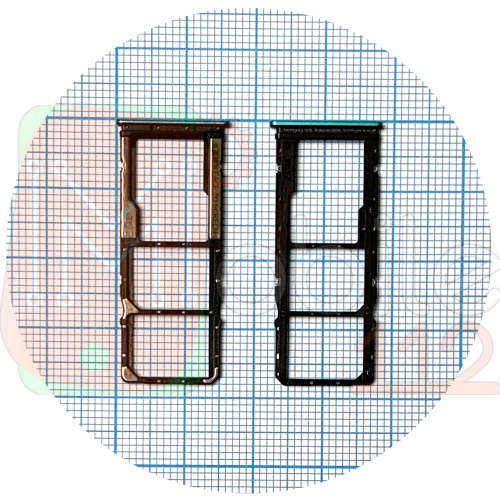 Тримач SIM карти Xiaomi Redmi 9T, Poco M3 (зелений на 2 SIM + MicroSD)
