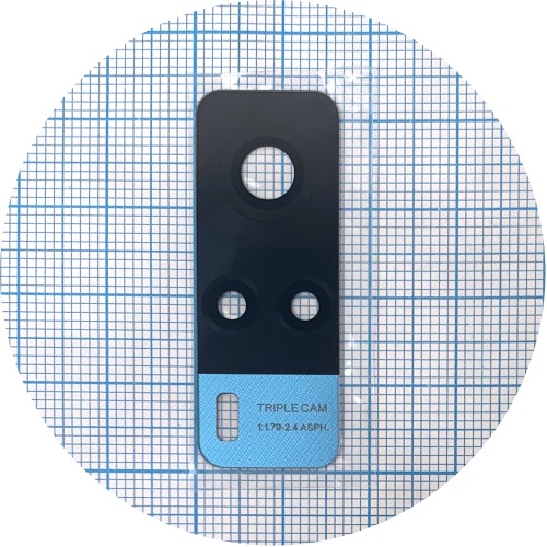 Стекло камеры Vivo Y53s 5G (черное) фото 2