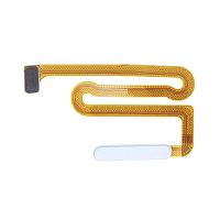 Шлейф Samsung Galaxy A13 A135F A137F з кнопкою включення та сканером відбитка пальця (білий оригінал Китай)