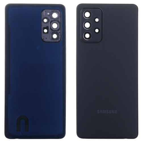 Задня кришка Samsung Galaxy A72 A725F, A72 5G A726B (чорна оригінал Китай зі склом камери) Задня кришка Samsung Galaxy A72 A725F, A72 5G A726B (чорна оригінал Китай зі склом камери)
