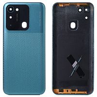 Задня кришка Tecno Spark Go 2022 (зелена зі склом камери)
