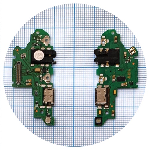 Шлейф Huawei P Smart Z STK-LX1 з роз'ємом зарядки та мікрофоном Оригінал 100% - нижня плата фото 2