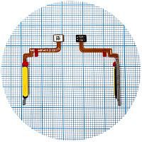 Шлейф Xiaomi Poco M3 Pro 5G зі сканером відбитка пальця (жовтий)