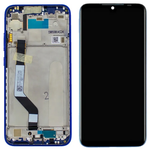 Дисплей Xiaomi Redmi Note 7, Note 7 Pro з тачскріном (оригінал 100% із синьою рамкою)