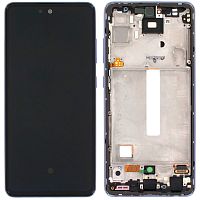 Дисплей Samsung Galaxy A52 A526 A525 A528 з тачскріном (OLED Big LCD з фіолетовою рамкою)