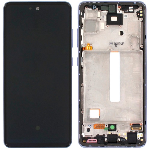 Дисплей Samsung Galaxy A52 A526 A525 A528 + тачскрин (OLED Big LCD с фиолетовой рамкой)