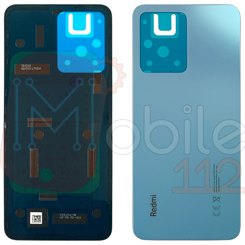 Задняя крышка Xiaomi Redmi Note 12 4G (голубая оригинал Китай)