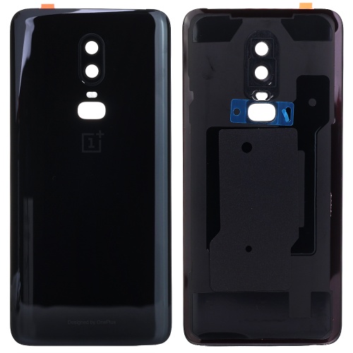 Задня кришка OnePlus 6 A6003 (чорна Original New зі склом камери)
