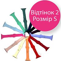 Силіконовий ремінець тонкий Apple Watch 38 - 40 мм (рожевий 2 S)