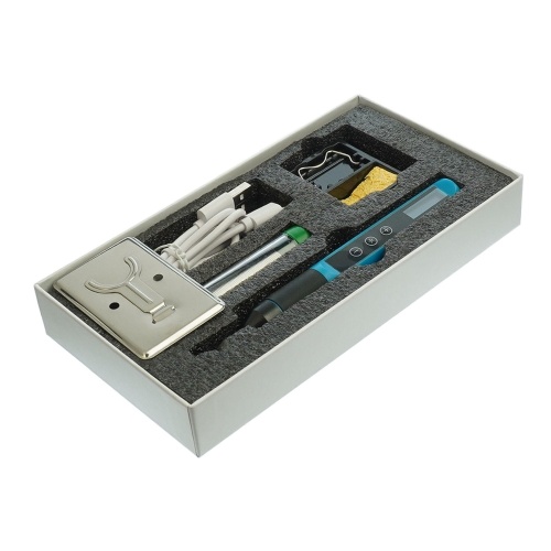 Паяльник прецизионный Aida A210M с жалом стандарта JBC 210 (питание от Type-C 9-12V, 30W, регулировка t 180-480 гр) фото 4