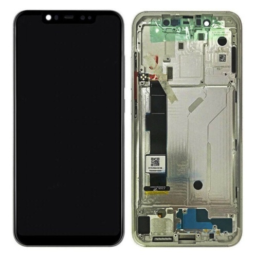 Дисплей Xiaomi Mi8 Mi 8 M1803E1A + тачскрин (TFT с серебристой рамкой)