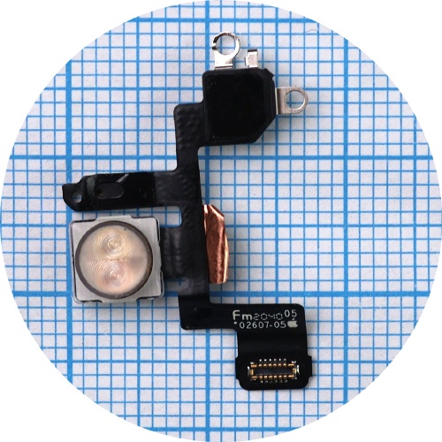 Шлейф Apple iPhone 12 Mini зі спалахом та мікрофоном (оригінал 100%)