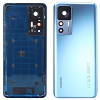 Задня кришка Xiaomi 12T зі склом камери (блакитна Original New)