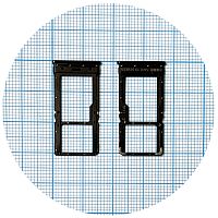 Тримач SIM карти Xiaomi Poco X3, X3 Pro, X3 NFC (чорний 2 SIM (1 SIM + Micro SD))