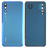 Задня кришка Huawei P20 Pro CLT-L29 (синій оригінал Китай зі склом камери)