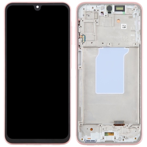 Дисплей Samsung Galaxy A26 5G A266 з тачскріном та рамкою (оригінал 100% Service Pack з рожевою рамкою)