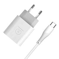 Зарядний пристрій WUW-T73 USB QC3.0 18W Type-C (біле)