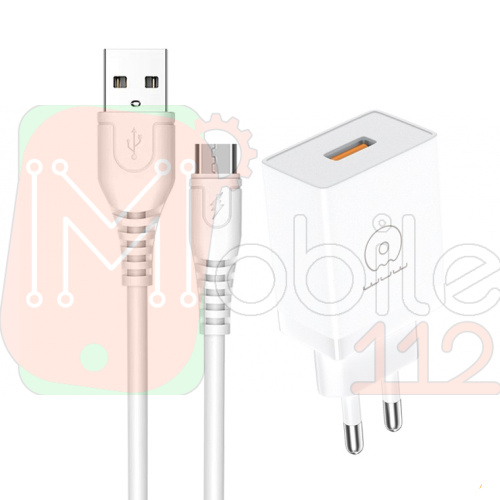 Зарядное устройство WUW-T66 2A USB-Micro (белое)