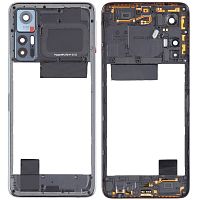 Рамка корпусу TCL 30 (чорна зі склом камери)