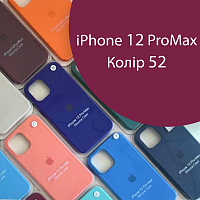 Чохол Silicone case для iPhone 12 Pro Max (бордовий №52)